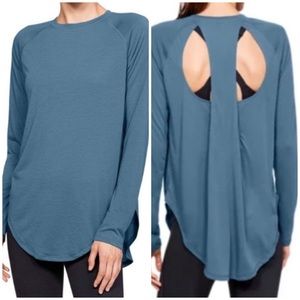 Under Armour Open Back Top in Thunder Blue